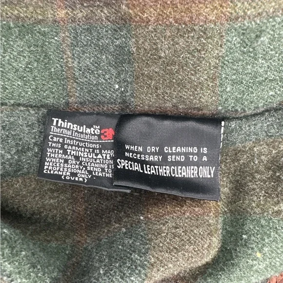 Wilsons Adventure Bound Leather Bomber Jacket Mens L Brown Thinsulate Zip Liner - Picture 4 of 6